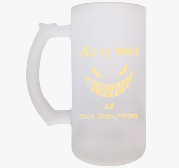 Éj sötét söröskorsó