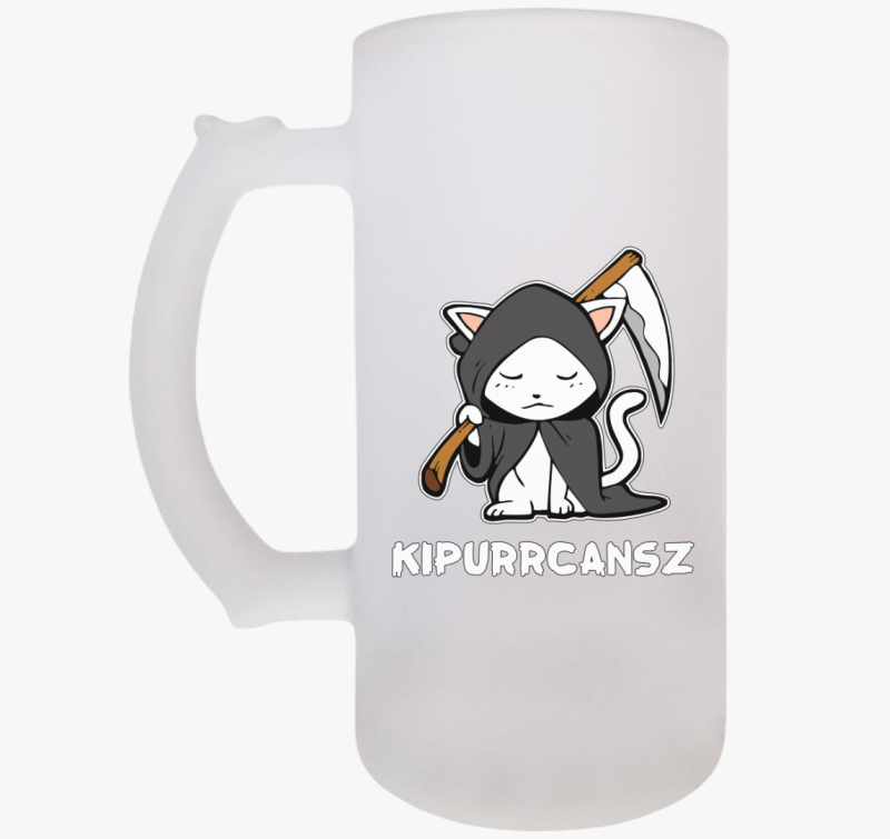 Kaszás macska söröskorsó