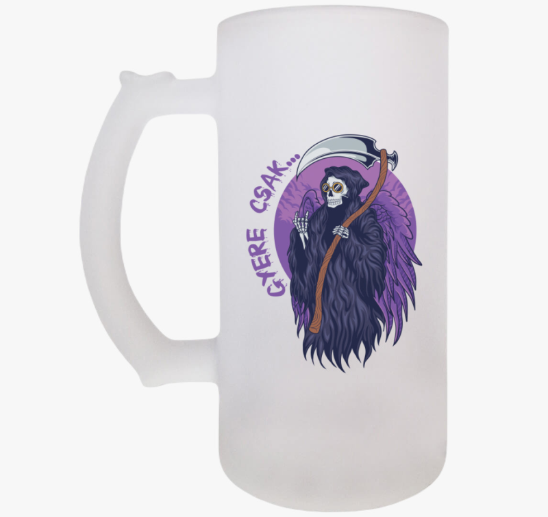 Kaszás halloweeni söröskorsó