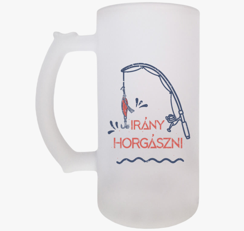 Irány horgászni söröskorsó