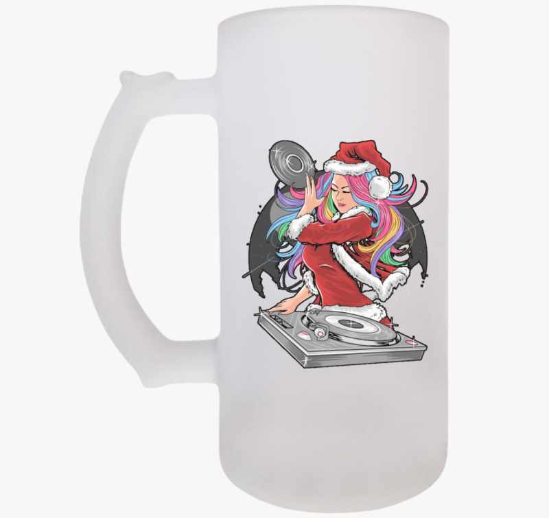 Csajos mikulásos söröskorsó