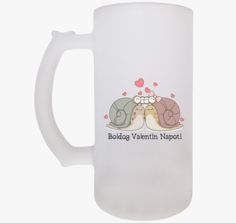 Szerelmes csigás söröskorsó hölgyeknek