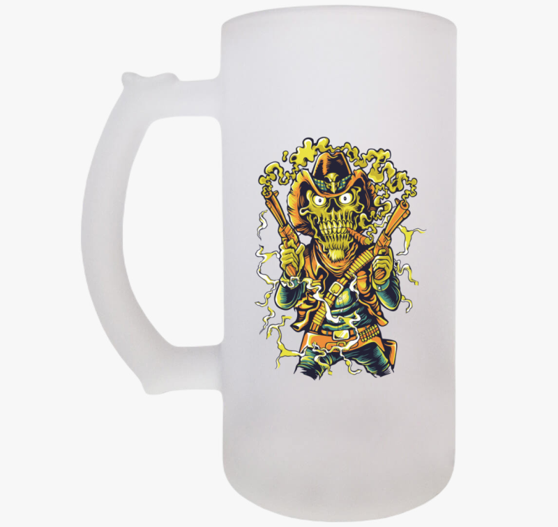 Koponyás bandita söröskorsó