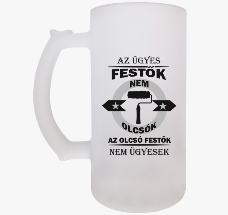 Ügyes festő söröskorsó