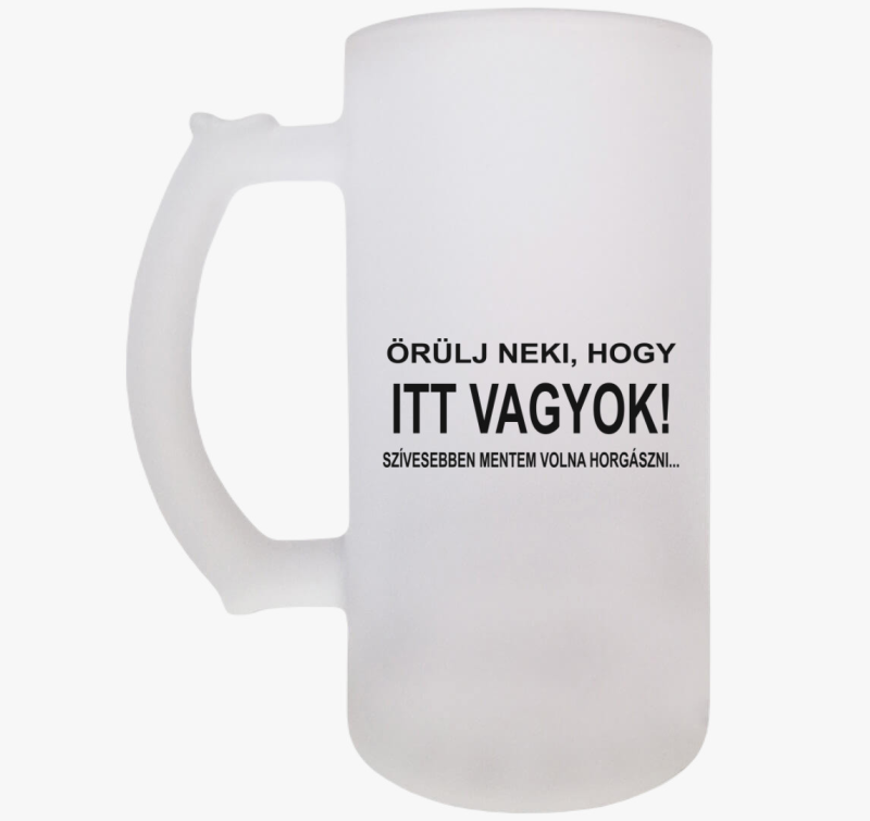 Inkább mentem volna horgászni söröskorsó