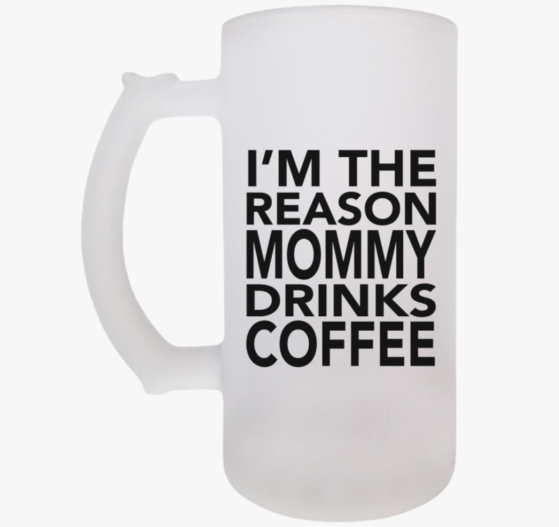 Miattam iszik kávét anyu - söröskorsó