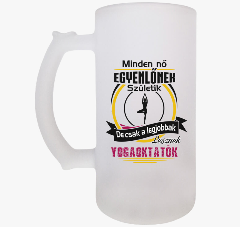 Yogaoktató söröskorsó