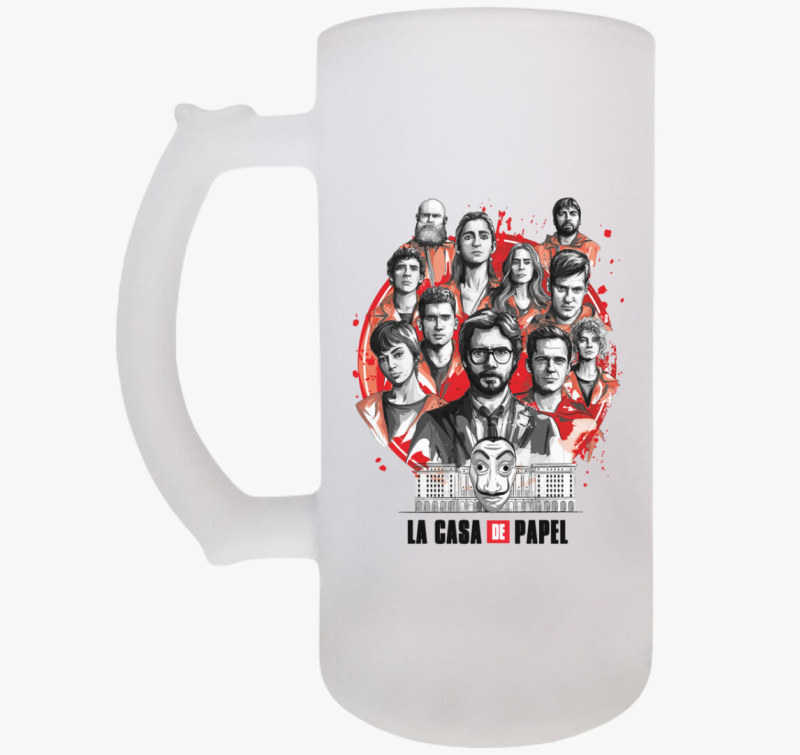 A nagy pénzrablás - La Casa de Papel söröskorsó