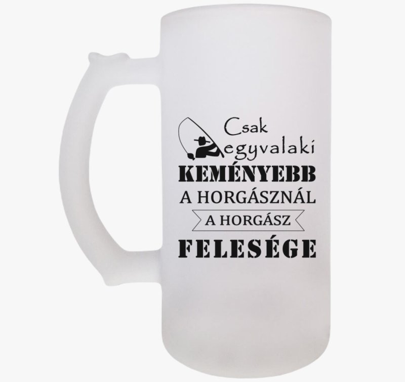 A horgász felesége söröskorsó