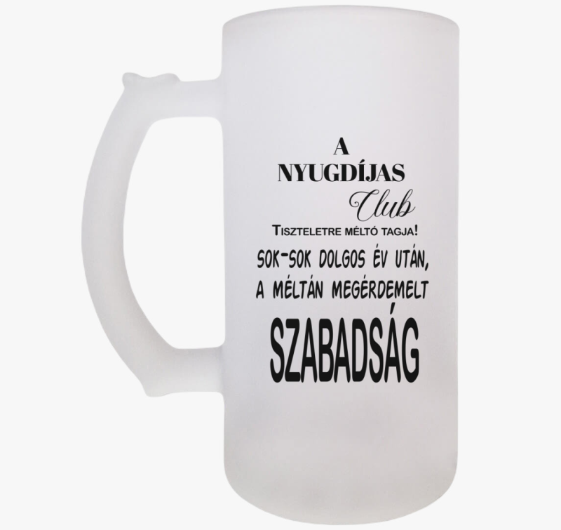 Végre nyugdíjas vagyok söröskorsó