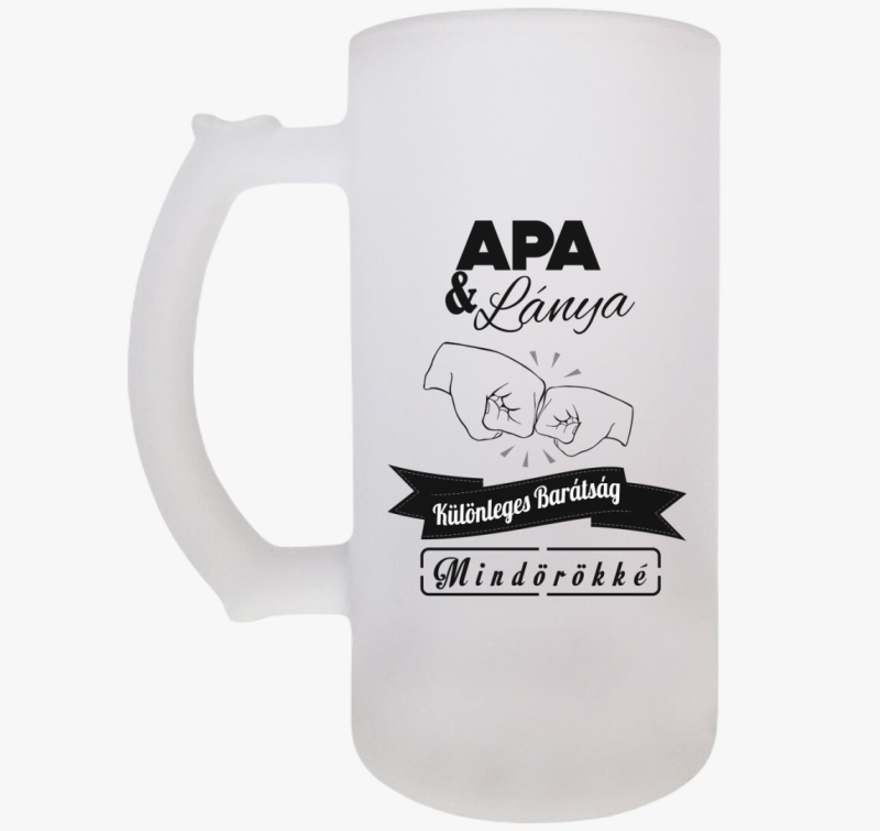 Apa és Lánya legjobb barátok söröskorsó