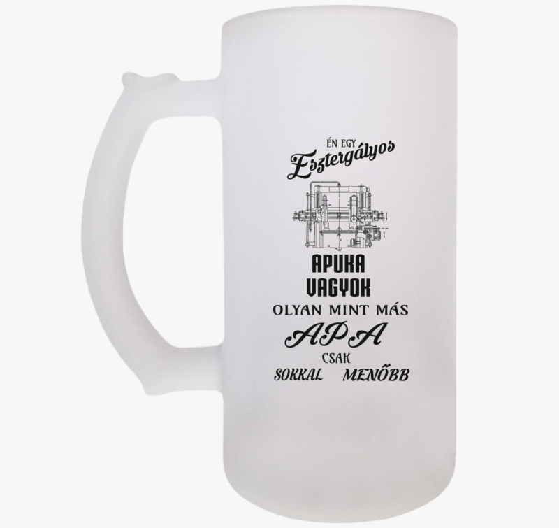 Esztergályos apuka söröskorsó