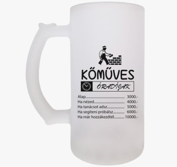 Kőműves söröskorsó