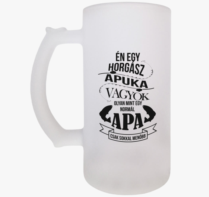 Horgász apuka söröskorsó