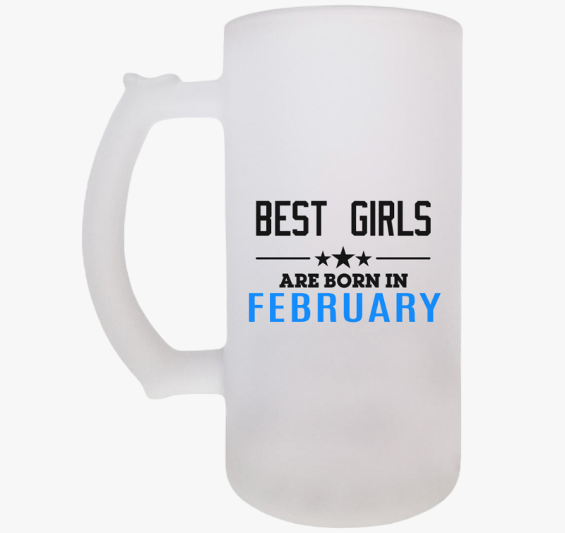 Best girls born (választható hónap) söröskorsó