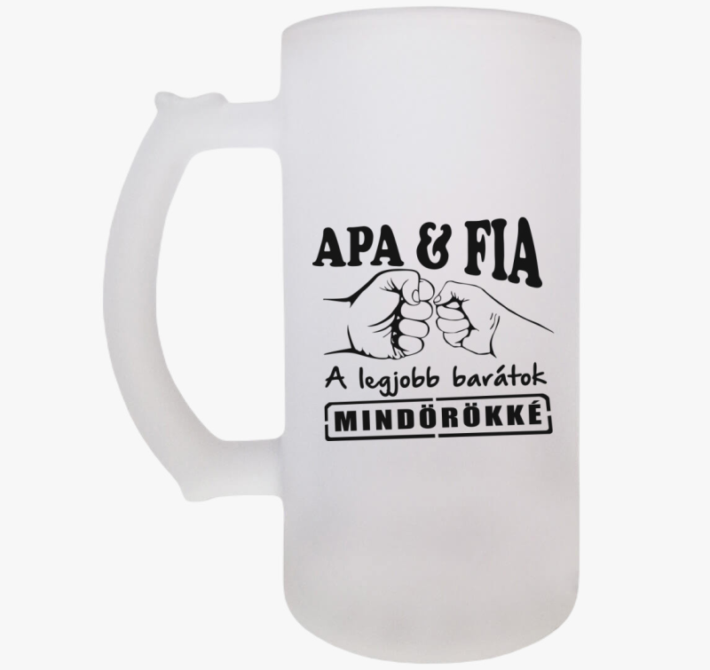 Apa és Fia legjobb barátok söröskorsó