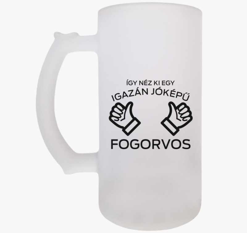 Így néz ki egy jóképű fogorvos söröskorsó