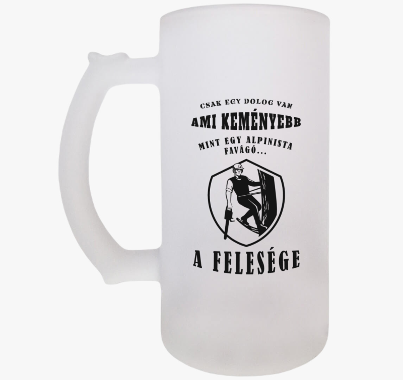 Alpinista feleség söröskorsó