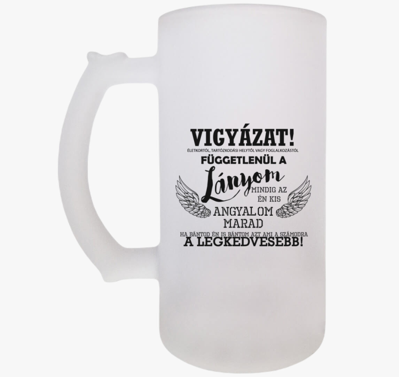 A lányom az angyalom söröskorsó