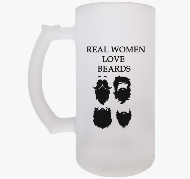 Az igazi nők szeretik a szakállat söröskorsó