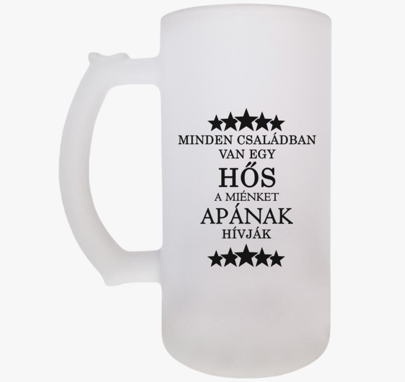 Apa a család hőse söröskorsó