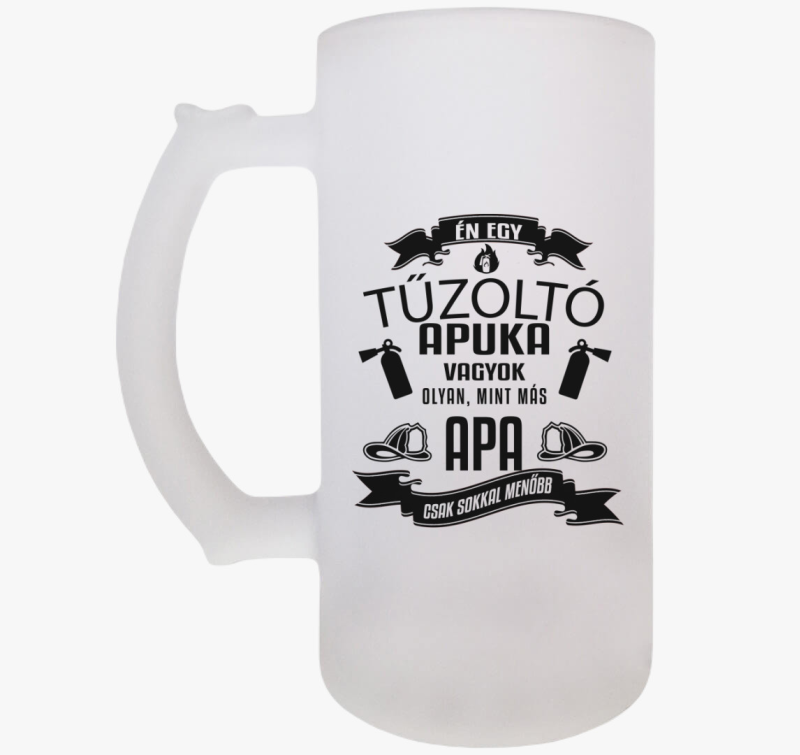 Tűzoltó apuka söröskorsó