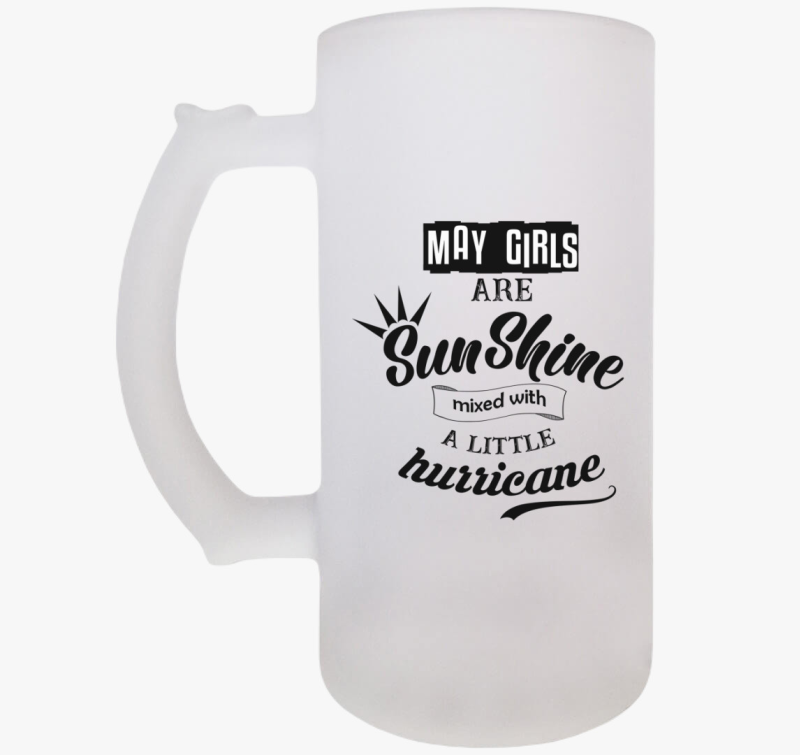 Nyári csajos szülinapi söröskorsó választható hónappal