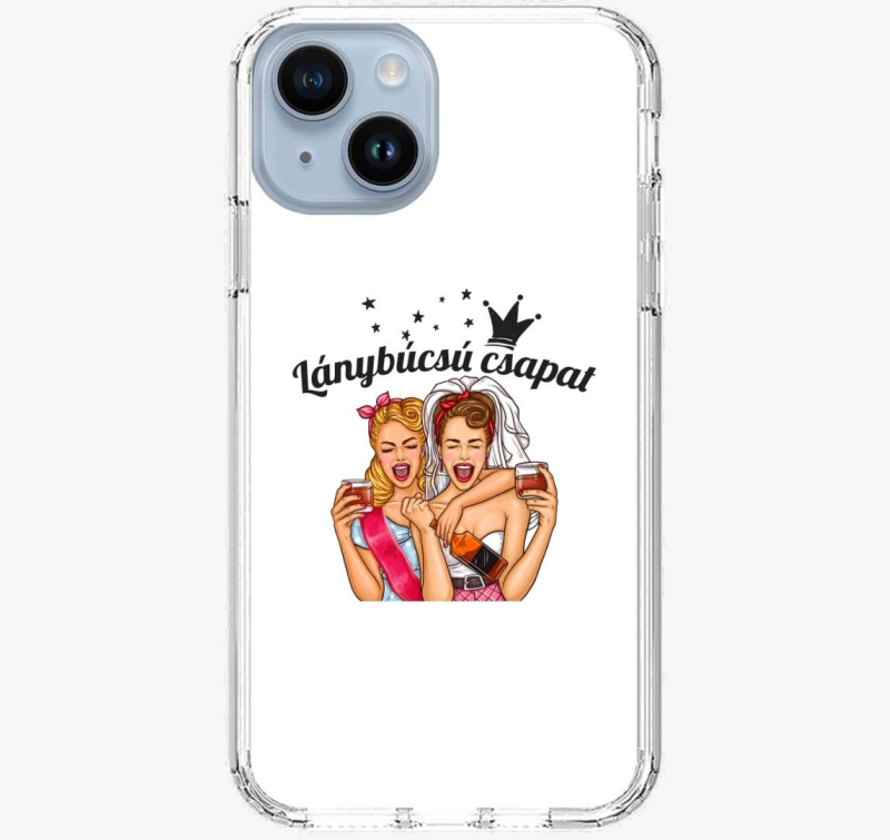 Lánybúcsú csapat barátnő telefontok