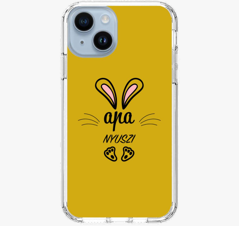 Nyuszicsalád apa nyuszi telefontok