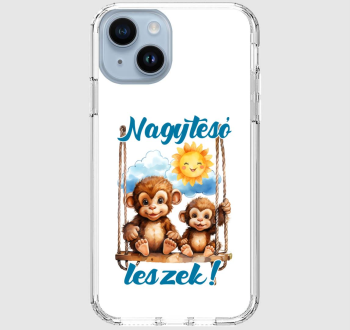 Nagytesó leszek, kismajmok hintán fiús telefontok