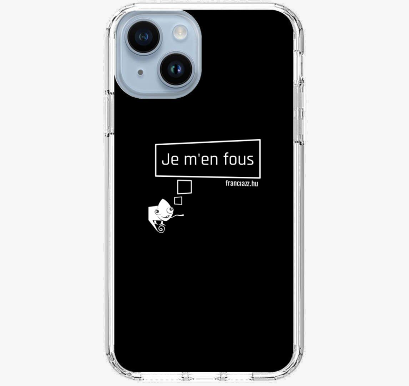 Nem érdekel! fehér feliratú telefontok
