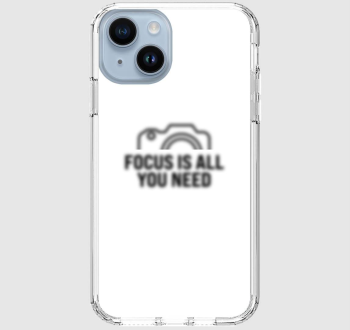 Focus is all you need fekete mintás telefontok