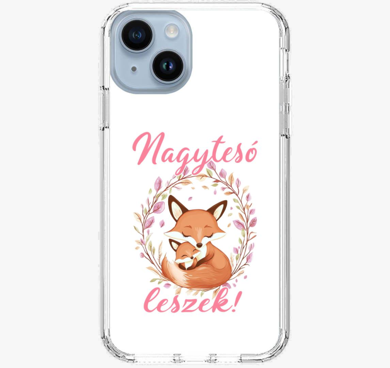 Nagytesó leszek, kisrókák rózsaszín felirat telefontok