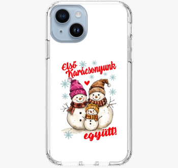 Elsó karácsonyunk együtt hóember családi szett telefontok