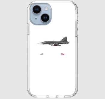 JAS-39 Gripen bal oldal nézet fehér felirattal telefontok