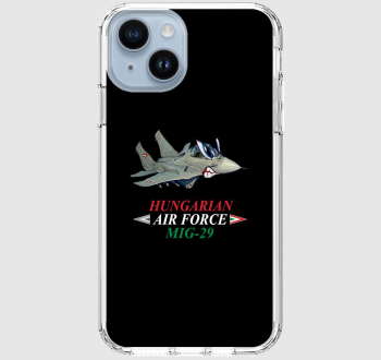 Mig-29 karikatúra piros-fehér-zöld felirattal telefontok