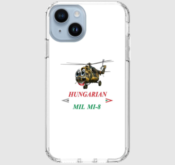 Mi-8 karikatúra piros-fehér-zöld felirattal telefontok
