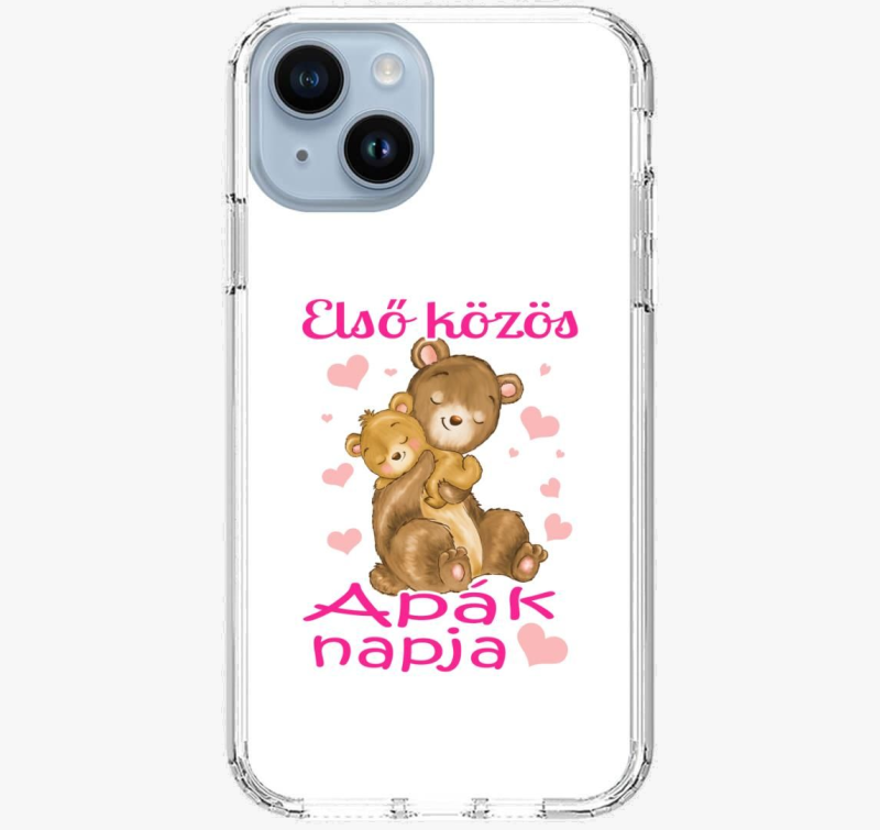 Első közös Apák napja maci lányos telefontok