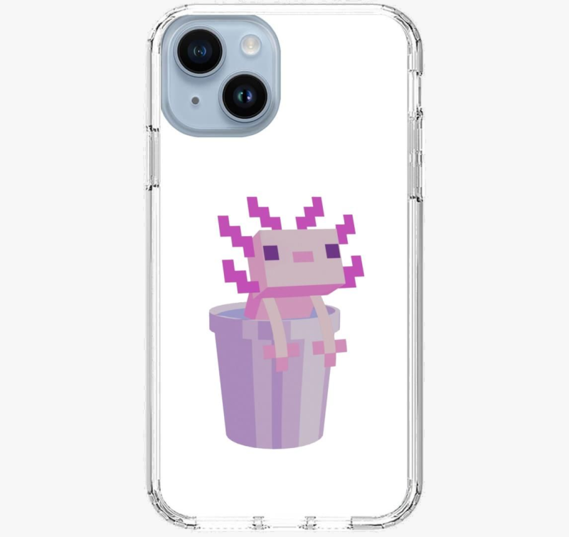 Minecraft axolotl a vödörben telefontok