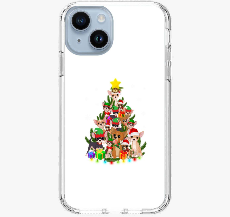 Chihuahua karácsonyfa telefontok