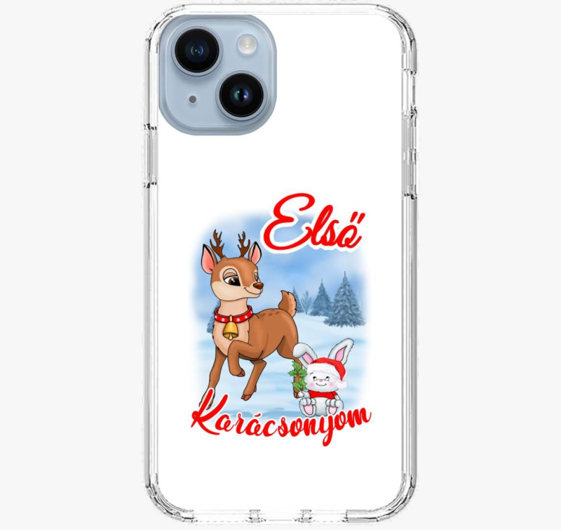 Karácsony, mikulás, első karácsonyom szarvas nyuszi gyerek telefontok