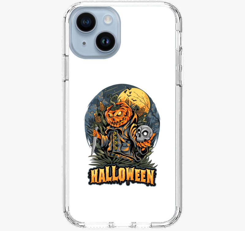 Halloween-i tökfej késsel telefontok