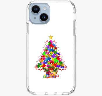 Puzzle karácsonyfa telefontok