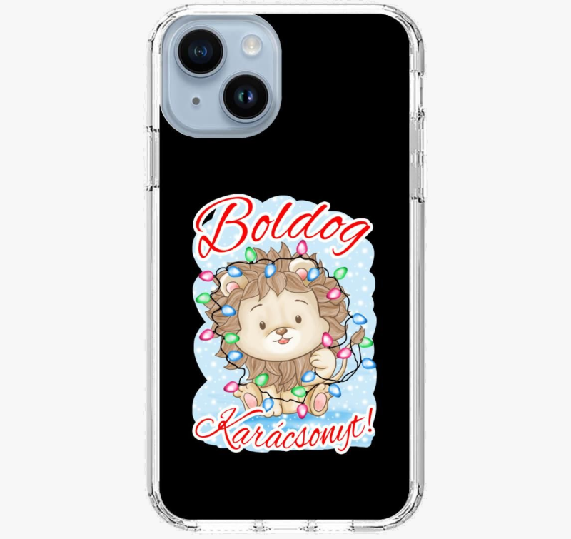 Boldog Karácsonyt kis oroszlán gyerek telefontok