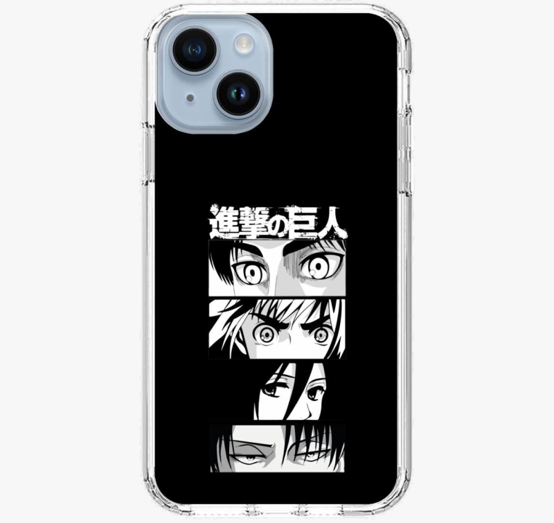 Attack on Titan csapat felirat telefontok