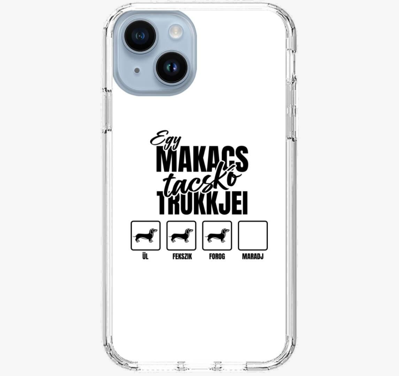 Egy makacs tacskó trükkjei telefontok