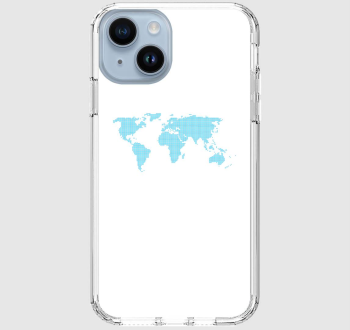Pontozott kék világtérkép telefontok