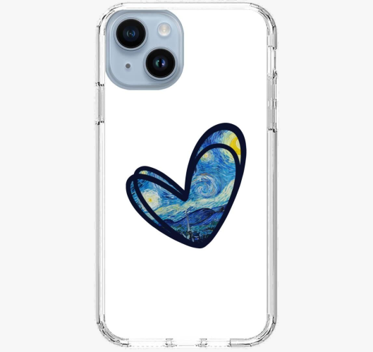 Starry night szív telefontok