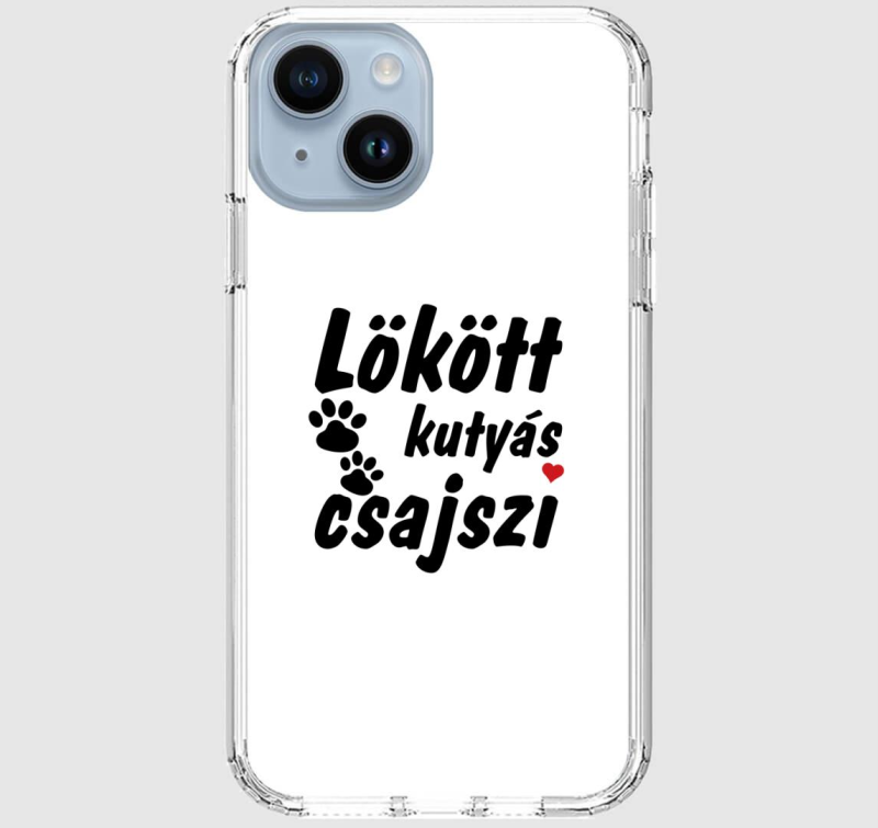 Lökött kutyás csajszi telefontok