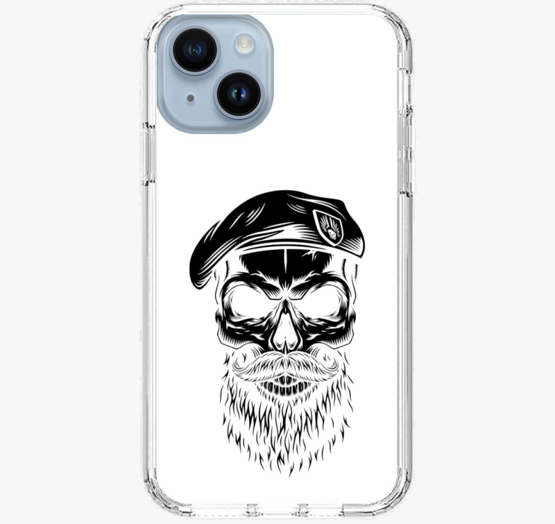 Szakállas katona telefontok